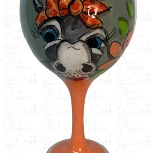 Wineglass Donkey Bright Orange
