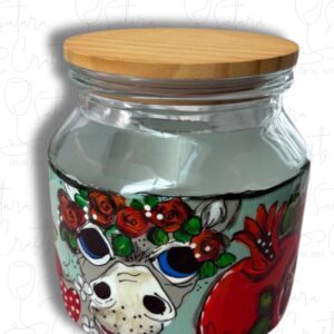 Donkie_rooi_granaat_koekie_jar